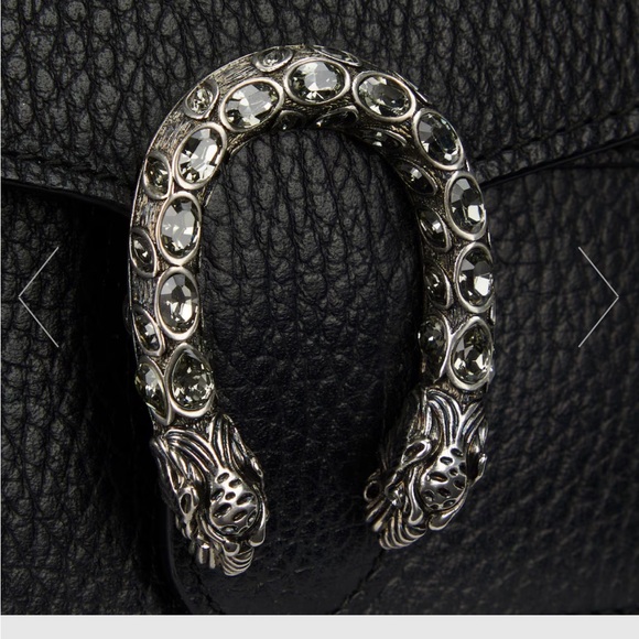 Gucci Dionysus black leather super mini bag, authentic EUC - Picture 8 of 11